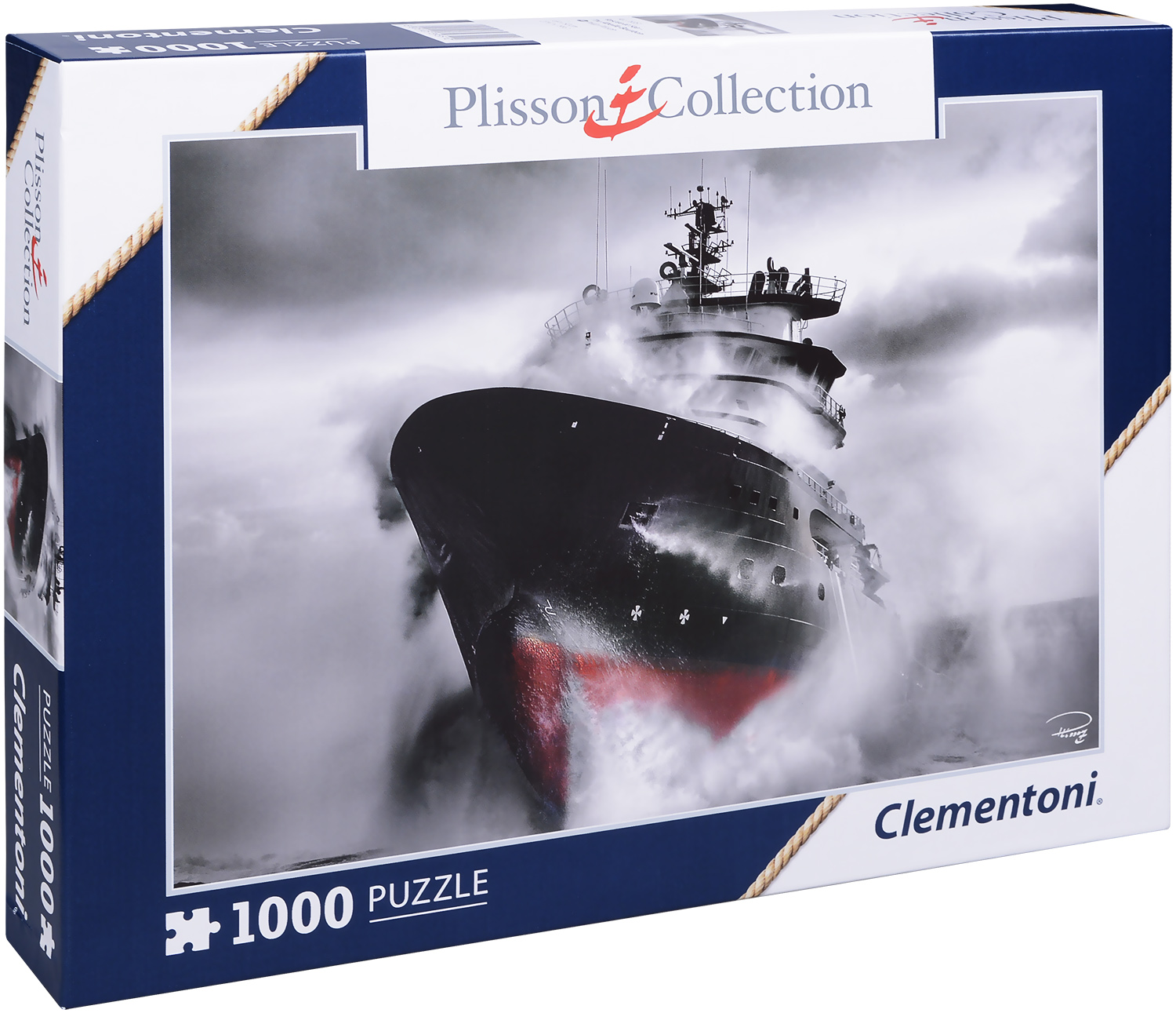 Пъзел Clementoni от 1000 части - Спасение сред морето, Филип Плисън