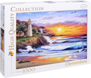 Пъзел Clementoni от 1000 части - Морски фар по залез