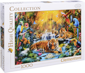 Пъзел Clementoni от 1000 части - Тайнствени тигри, Ян Патрик Красни