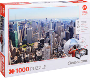 Пъзел Clementoni от 1000 части с VR очила - Ню Йорк