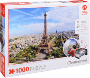 Пъзел Clementoni от 1000 части с VR очила - Париж