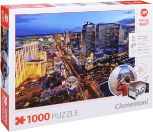 Пъзел Clementoni от 1000 части с VR очила - Лас Вегас