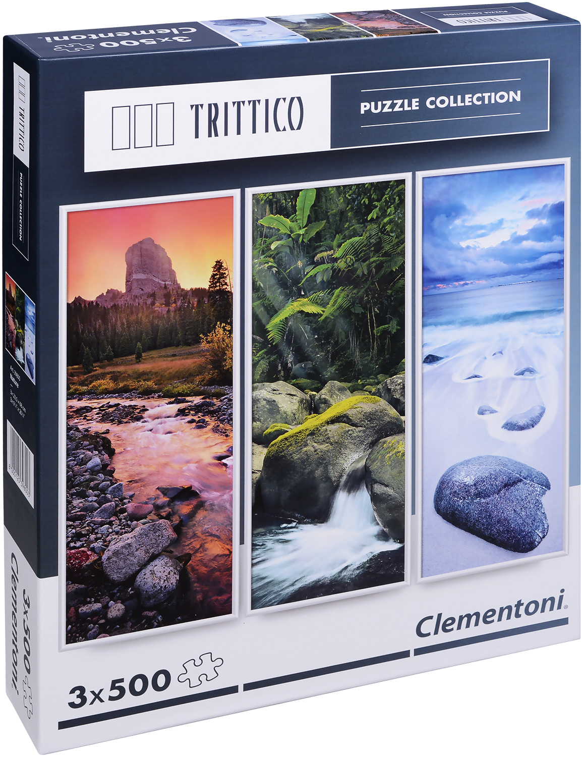 Пъзел Clementoni от 3 x 500 части - Природа