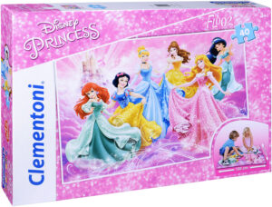 Пъзел за под Clementoni от 40 части - Дисни принцеси