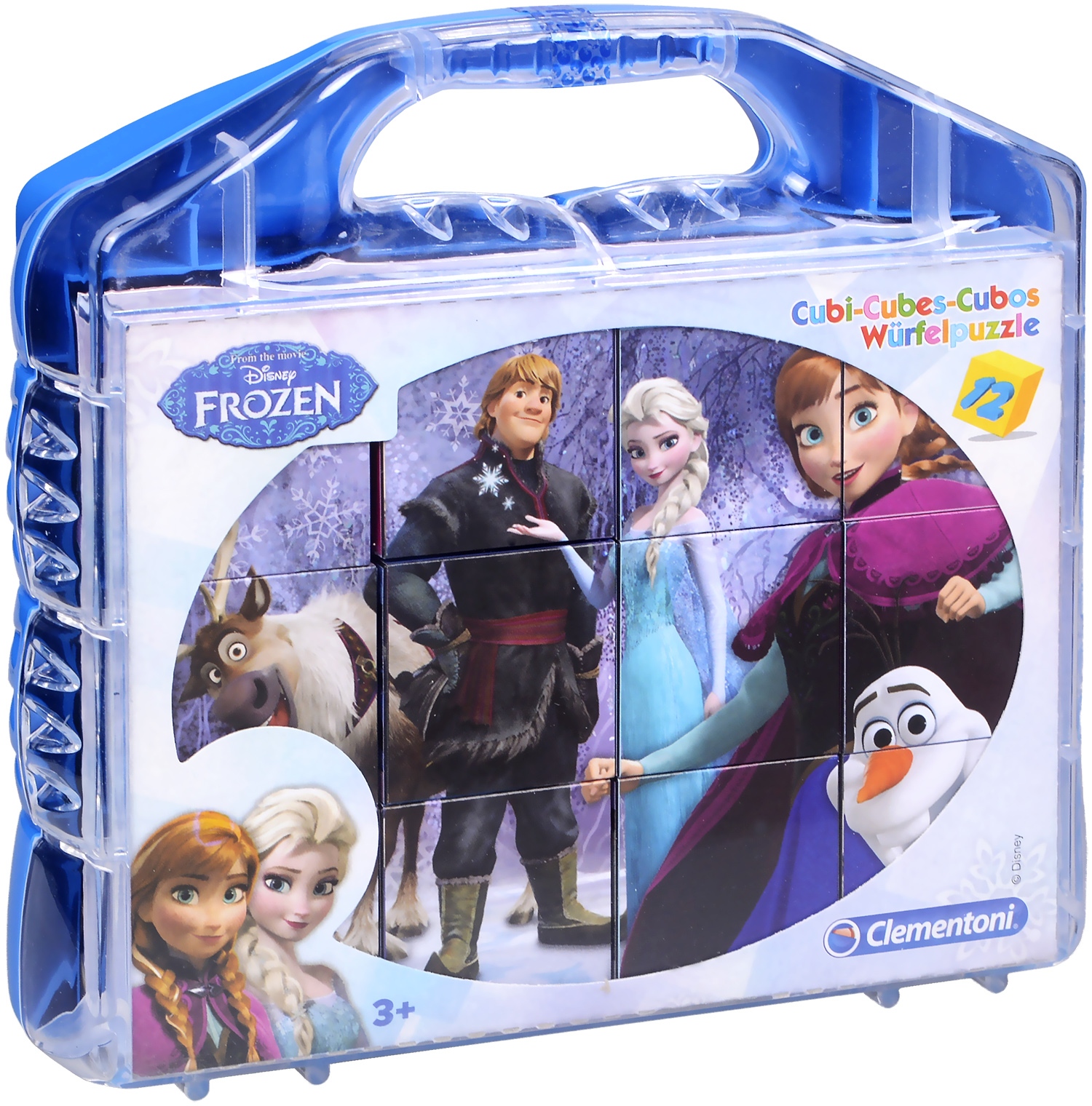 Пъзел с кубчета Clementoni от 12 части - Замръзналото кралство