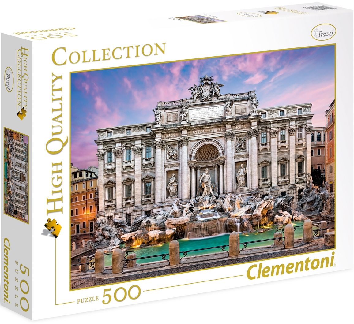 Пъзел Clementoni от 500 части - Фонтан ди Треви