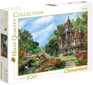 Пъзел Clementoni от 500 части - Вила край реката, Доминик Дейвисън