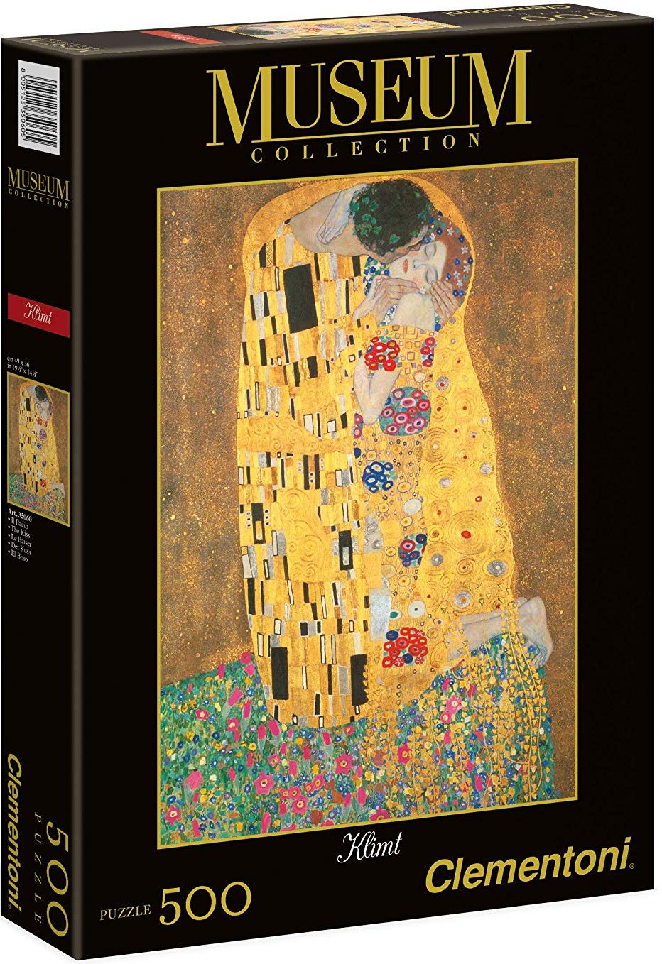 Пъзел Clementoni от 500 части - Целувката, Густав Климт