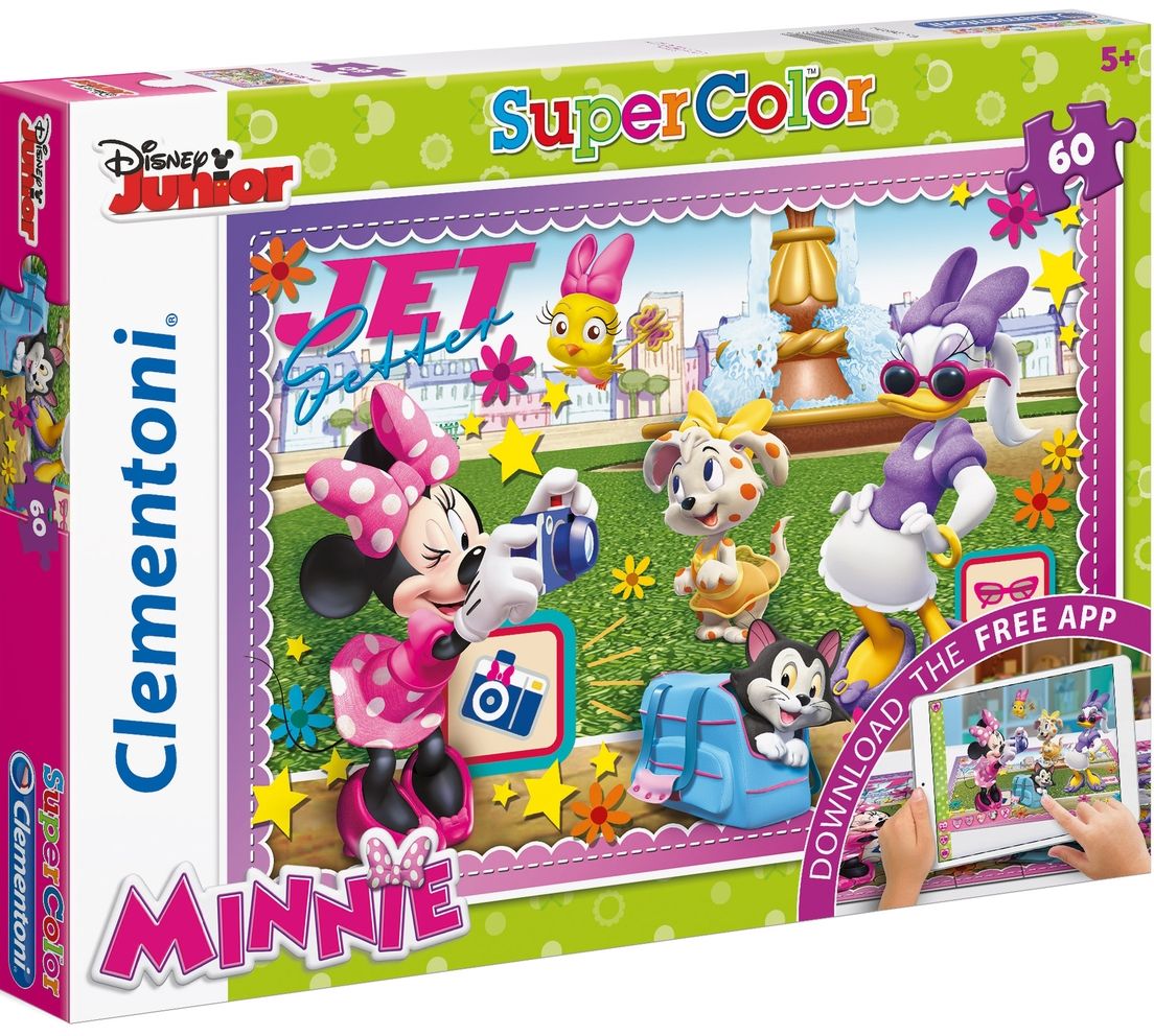 Пъзел Clementoni от 60 части - Мини Маус, с мобилно приложение