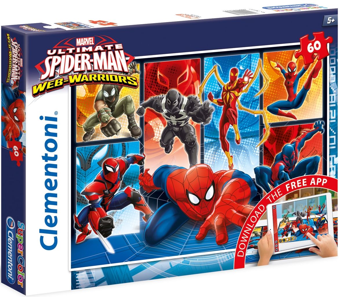 Пъзел Clementoni от 60 части - Спайдърмен, с мобилно приложение