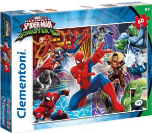 Пъзел Clementoni от 60 части - Спайдърмен, Sinister Six