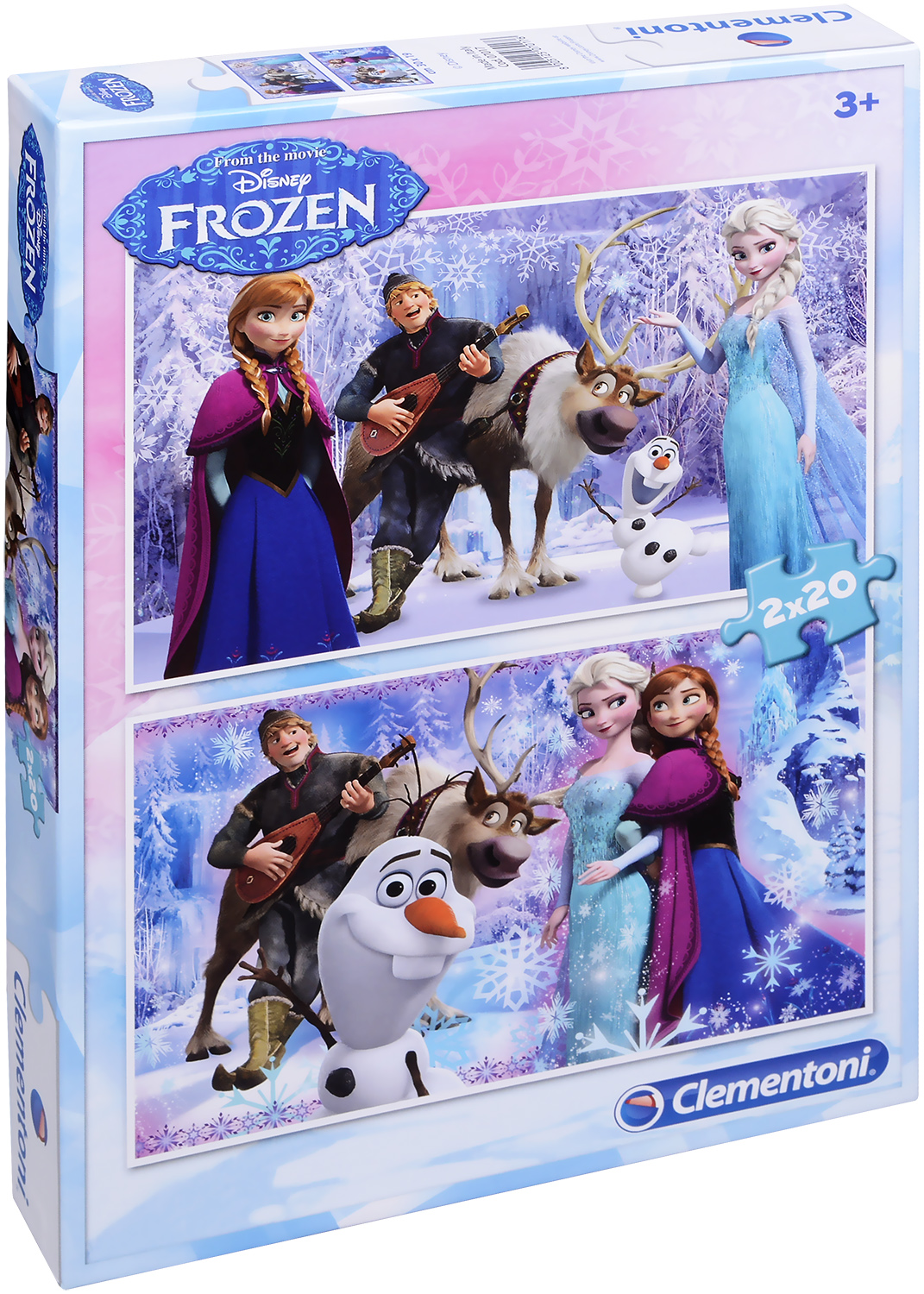 Пъзел Clementoni от 2 x 20 части - Замръзналото кралство
