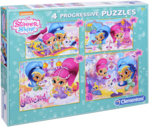 Пъзел Clementoni 4 в 1 - Искрица и Сияйница
