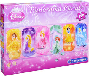 Панорамен пъзел Clementoni от 250 части - Принцеси