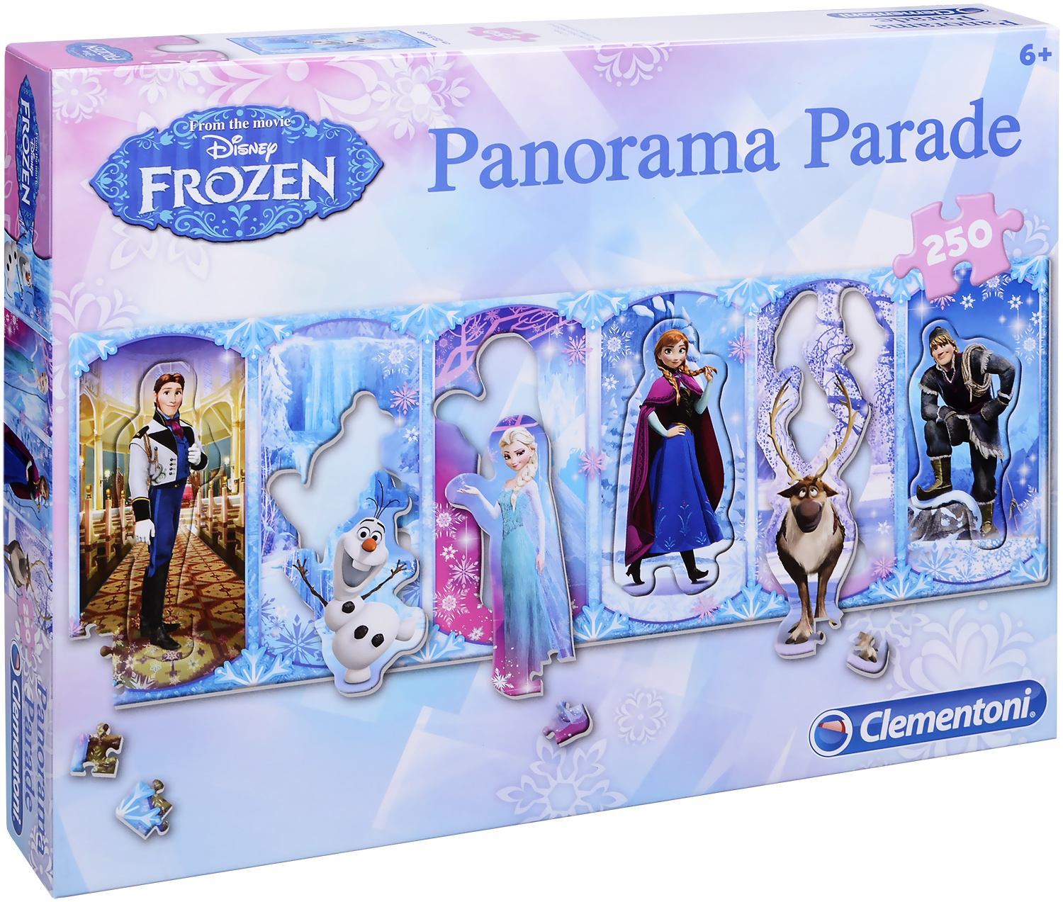 Панорамен пъзел Clementoni от 250 части - Замръзналото кралство