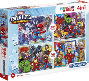 Пъзел Clementoni 4 в 1 - Супергерои