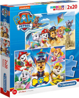 Пъзел Clementoni от 2 x 20 части - Пес Патрул