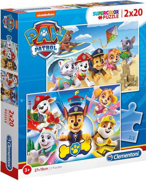 Пъзел Clementoni от 2 x 20 части - Пес Патрул