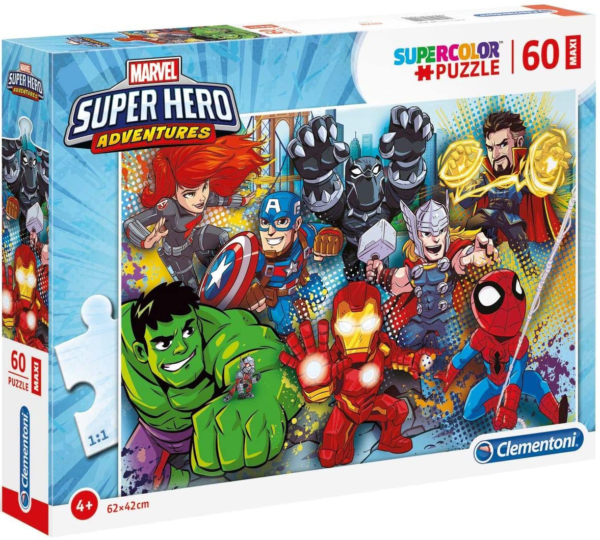 Пъзел Clementoni от 60 макси части - Супергероите на Марвел