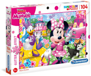 Блестящ пъзел Clementoni от 104 части - Мини Маус