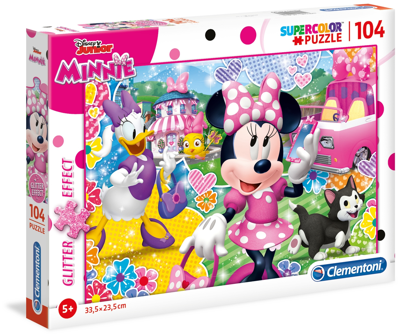Блестящ пъзел Clementoni от 104 части - Мини Маус