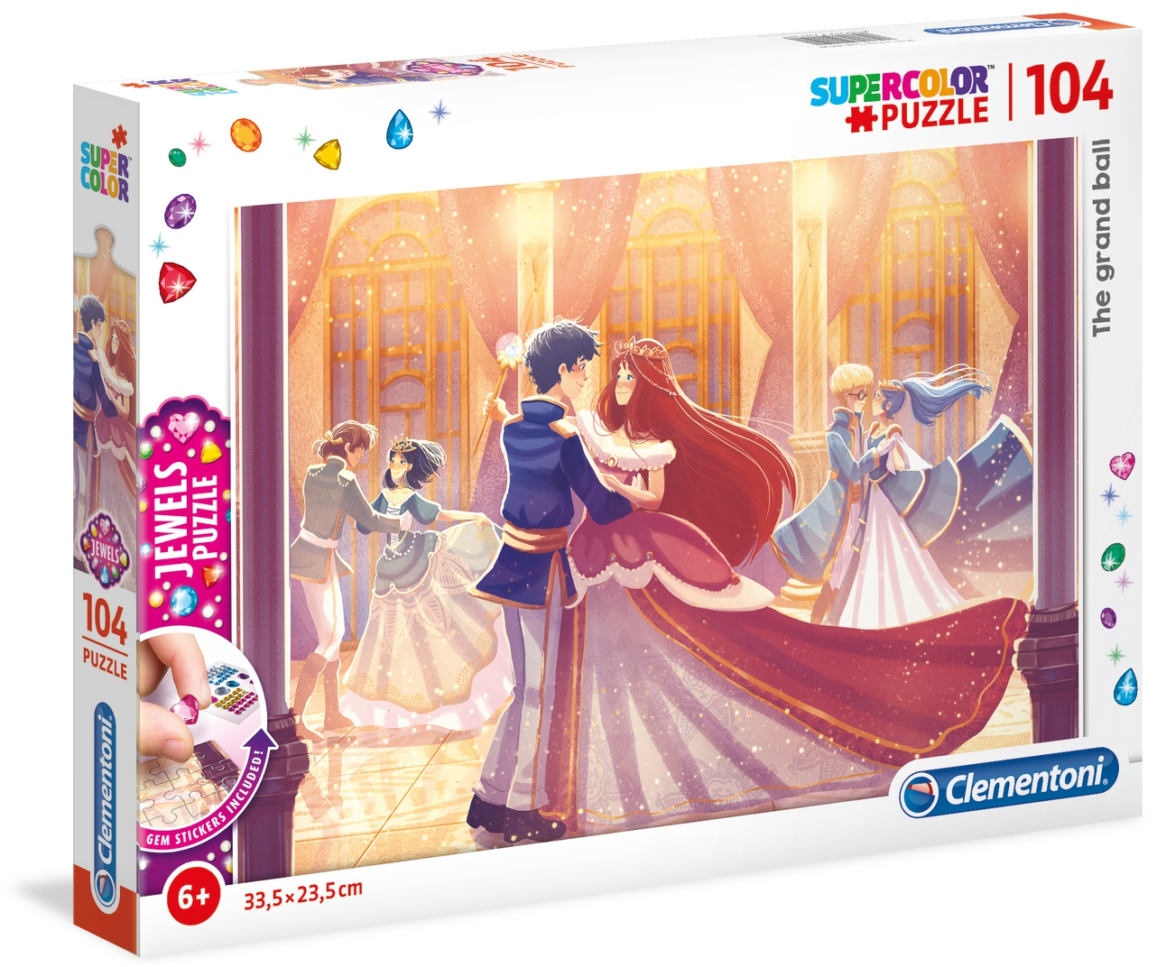 Пъзел Clementoni от 104 части с камъчета - Грандиозния бал