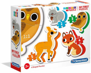 Бебешки пъзел Clementoni 4 в 1 - Горски животни