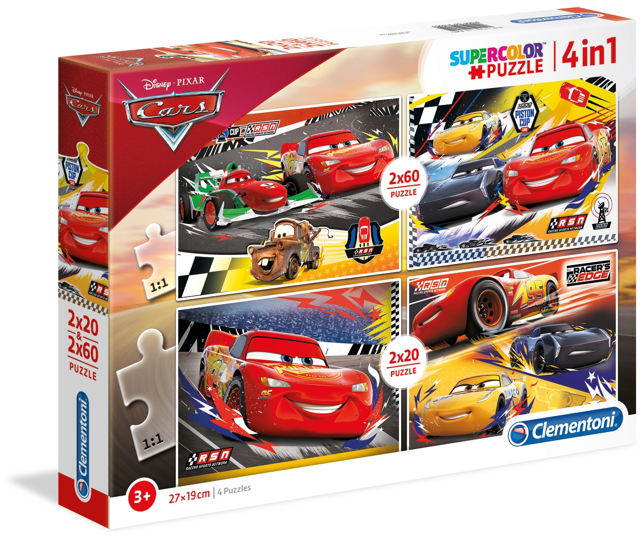 Пъзел Clementoni 4 в 1 - Колите