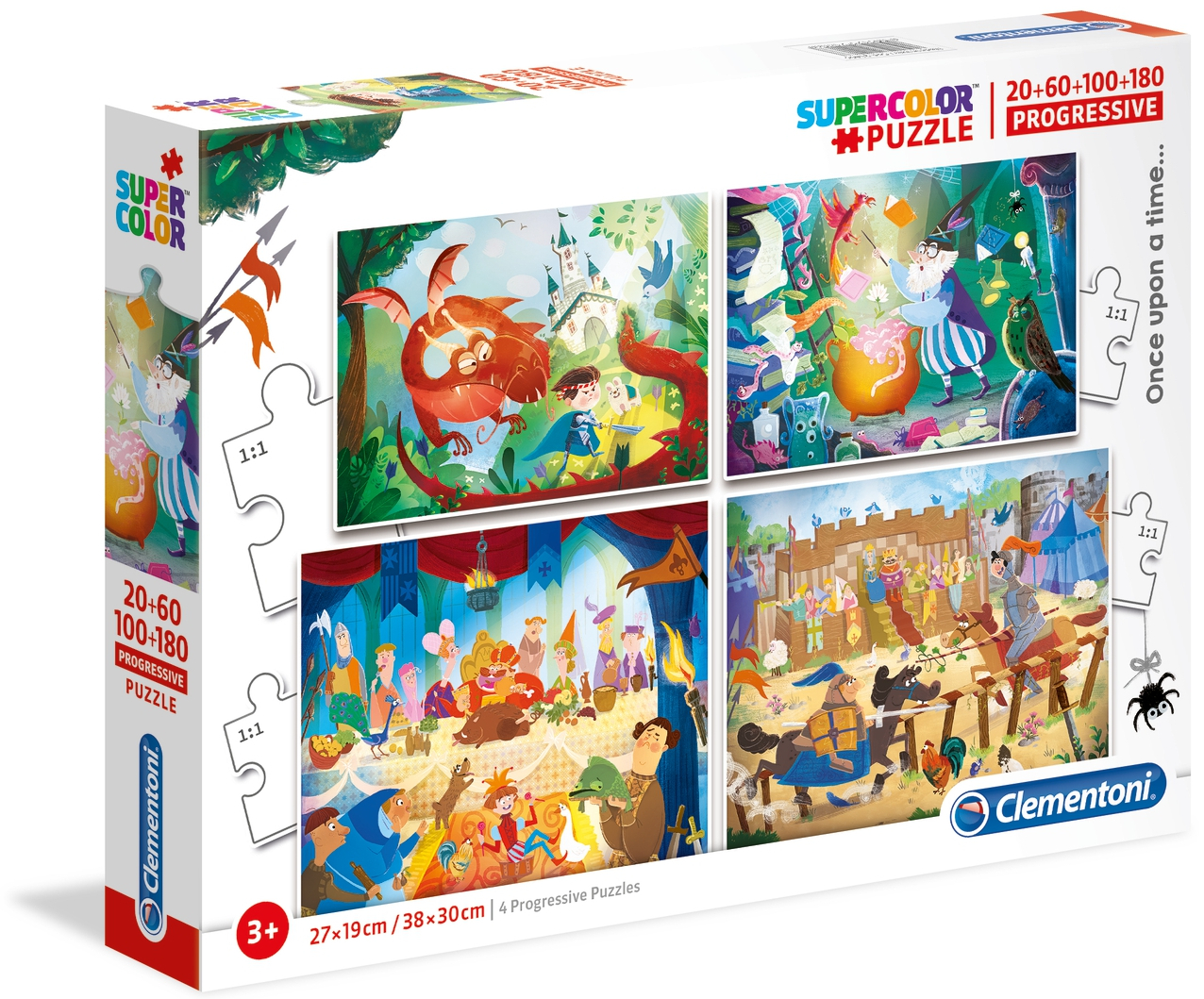 Пъзел Clementoni 4 в 1 - Имало едно време
