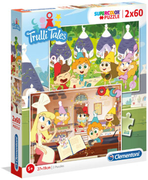 Пъзел Clementoni от 2 x 60 части - Trulli Tales