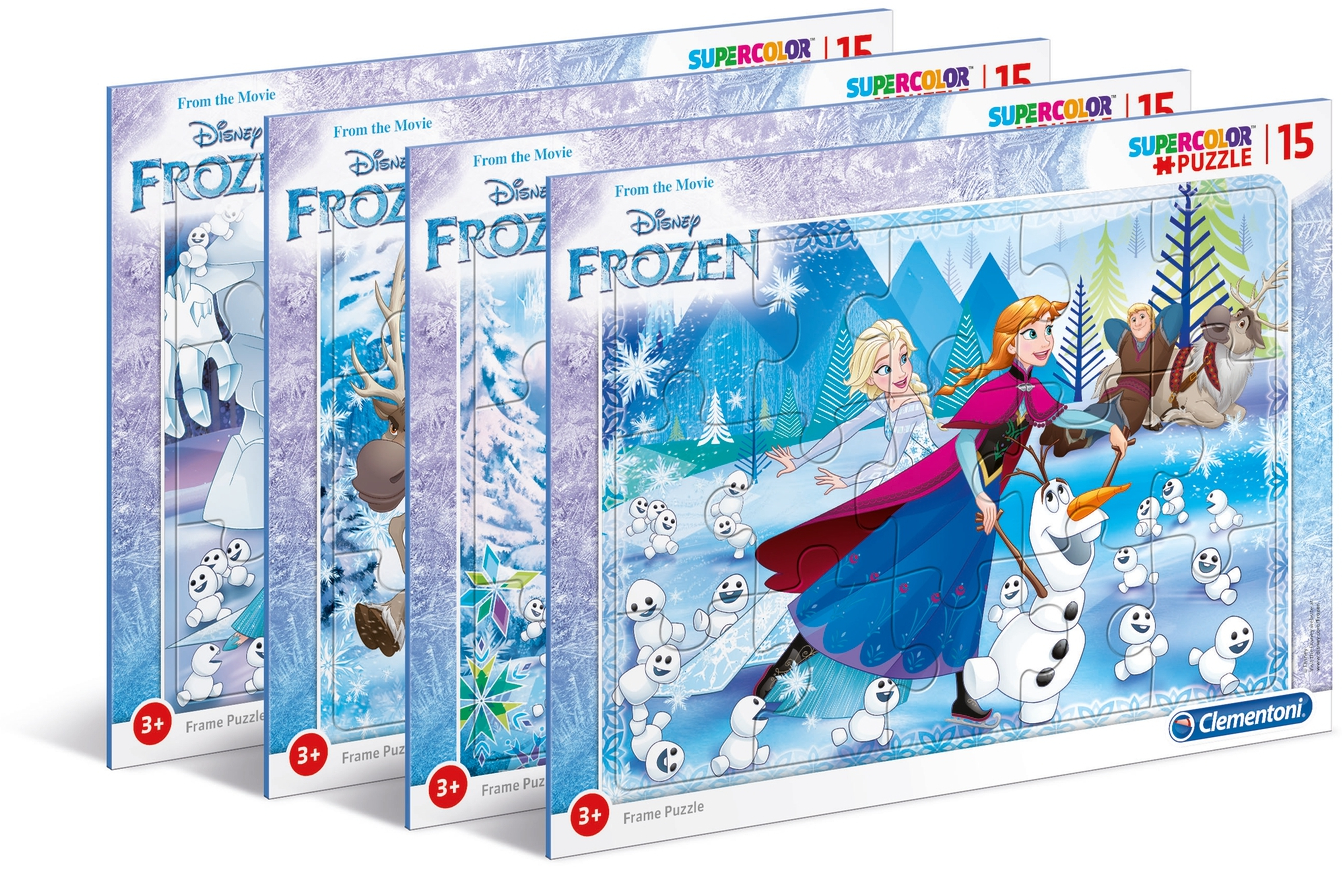 Пъзел Clementoni от 15 части - Замръзналото кралство, асортимент