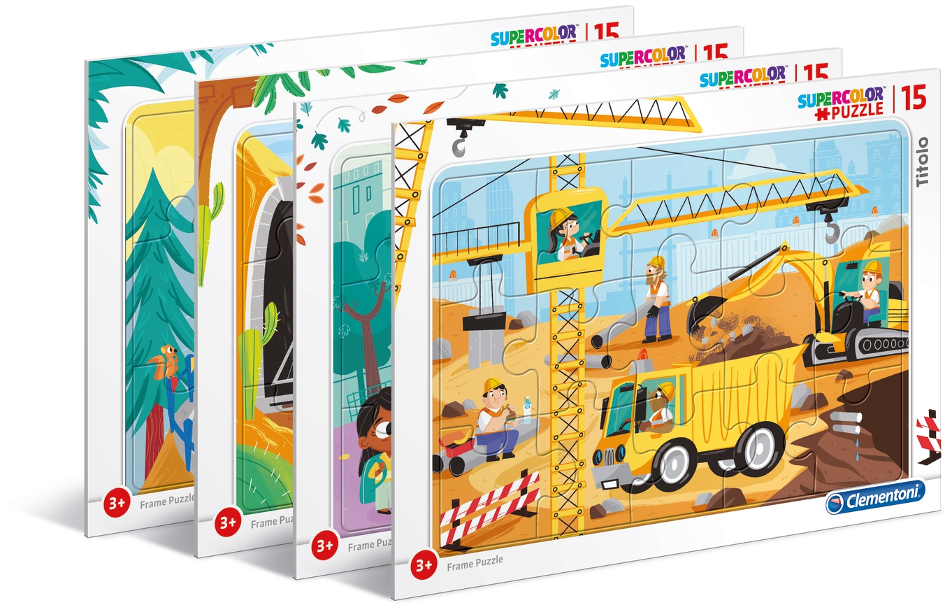 Пъзел Clementoni от 15 части - Транспортни средства, асортимент