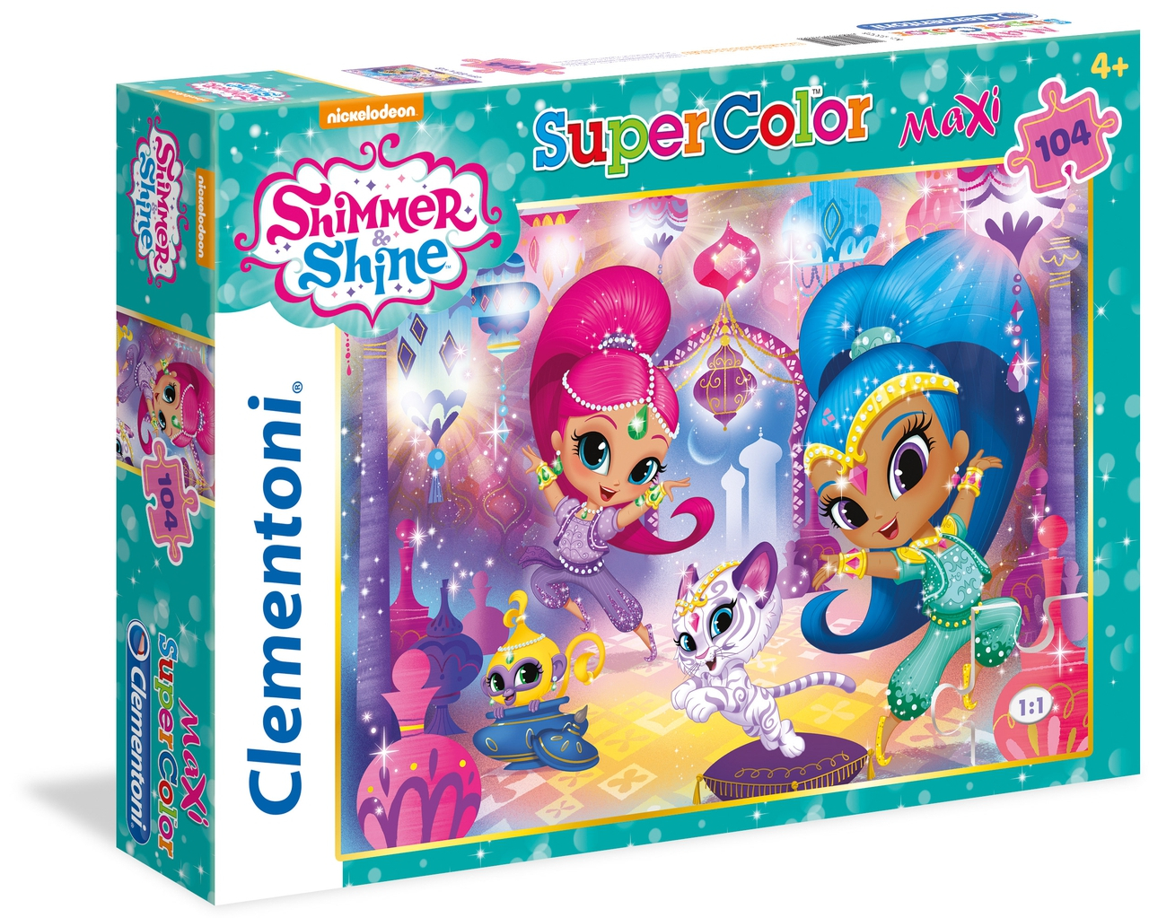 Пъзел Clementoni от 104 макси части - Искрица и Сияйница