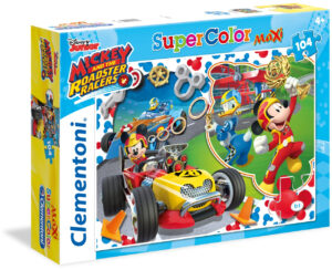 Пъзел Clementoni от 104 макси части - Мики и приятели състезатели