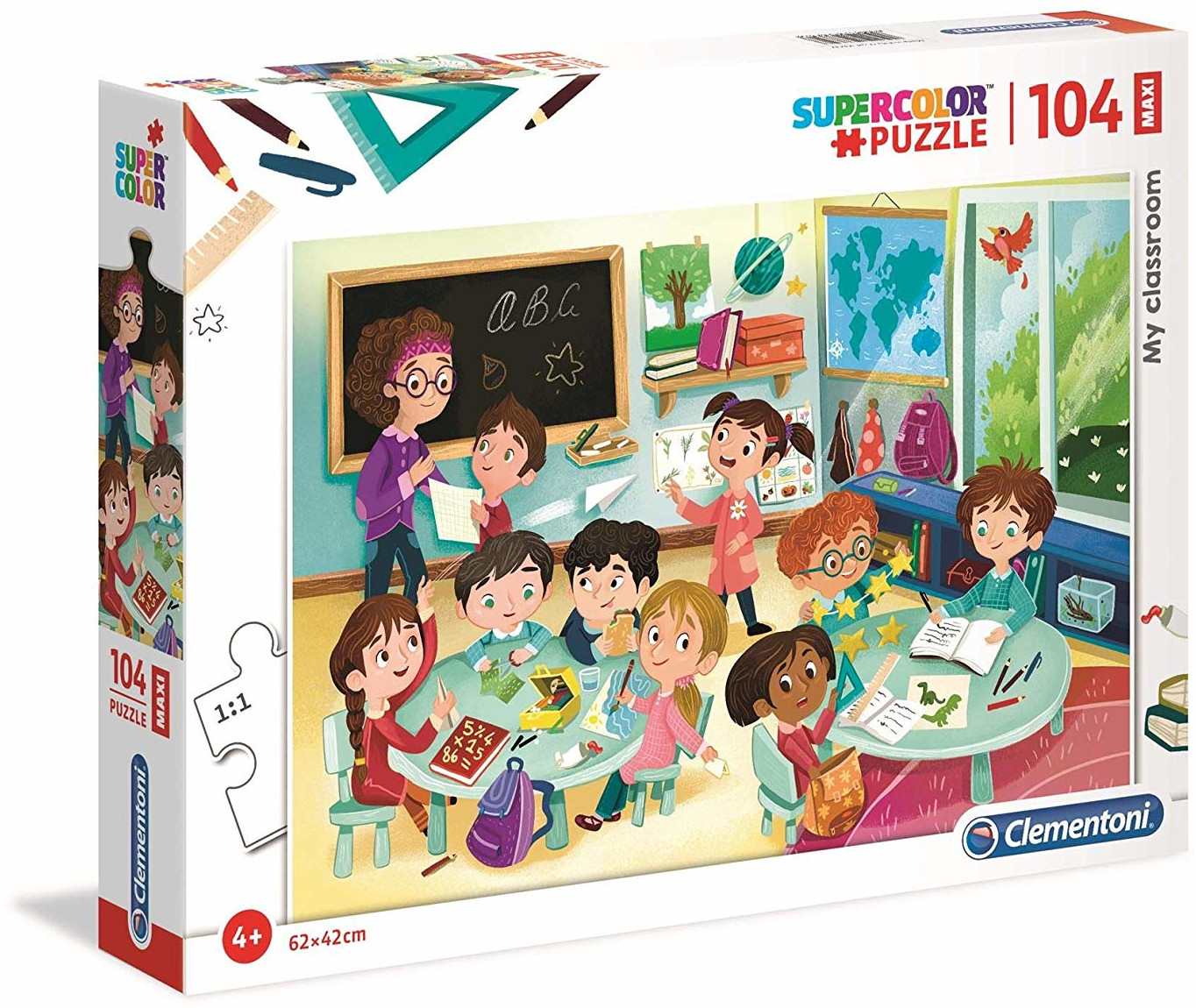Пъзел Clementoni от 104 макси части - Моята класна стая