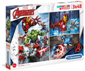 Пъзел Clementoni от 3 x 48 части - Отмъстителите