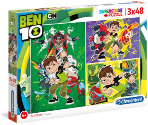 Пъзел Clementoni от 3 x 48 части - Бен 10
