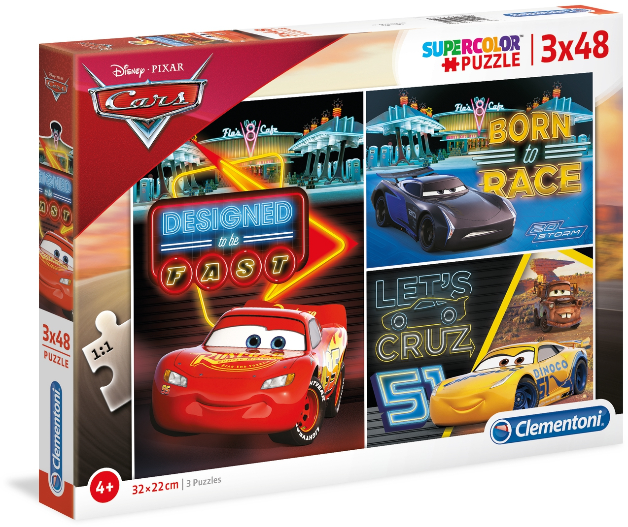Пъзел Clementoni от 3 x 48 части - Колите
