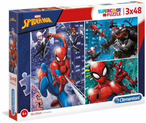 Пъзел Clementoni от 3 x 48 части - Спайдермен