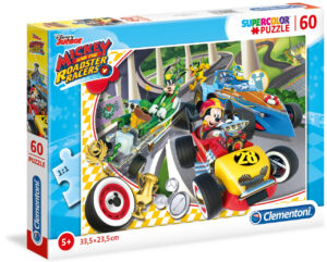 Пъзел Clementoni от 60 части - Мики и приятели състезатели