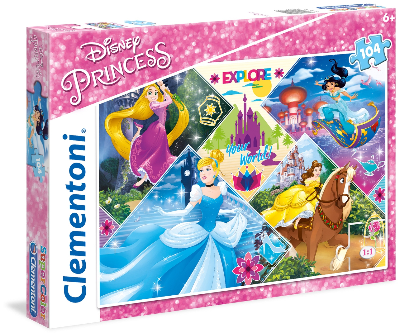 Пъзел Clementoni от 104 части - Принцеси