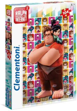 Пъзел Clementoni от 104 части - Ралф разбива интернет