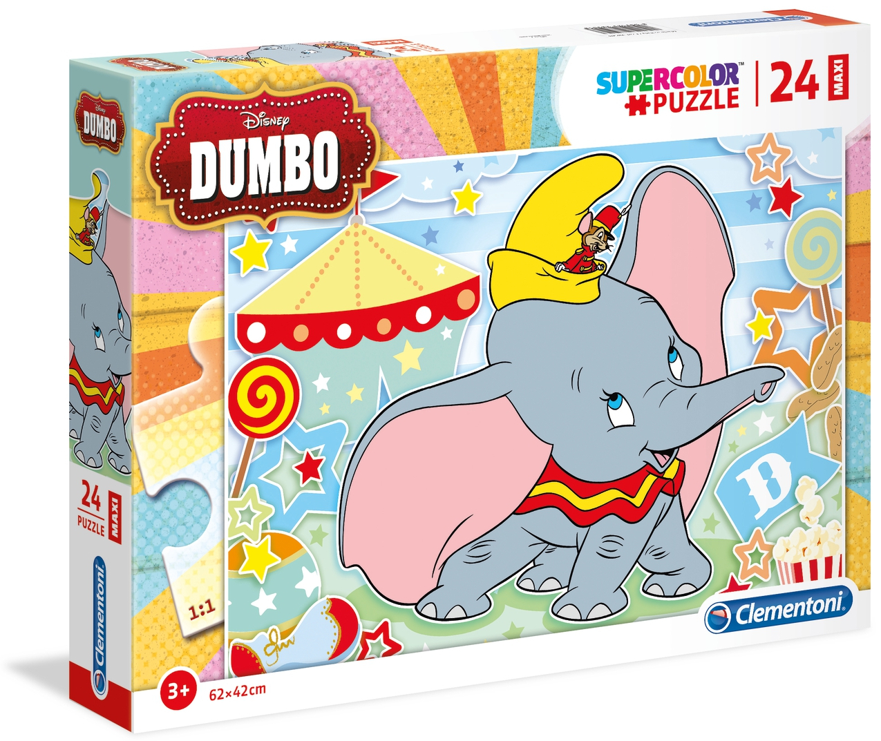 Пъзел Clementoni от 24 макси части - Дъмбо
