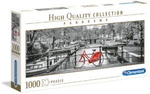 Панорамен пъзел Clementoni от 1000 части - Амстердамско колело