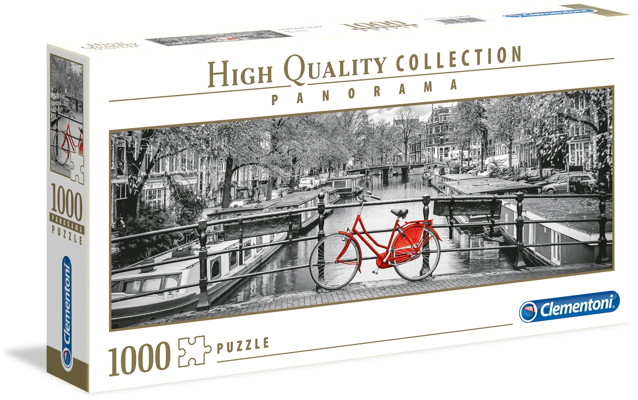 Панорамен пъзел Clementoni от 1000 части - Амстердамско колело