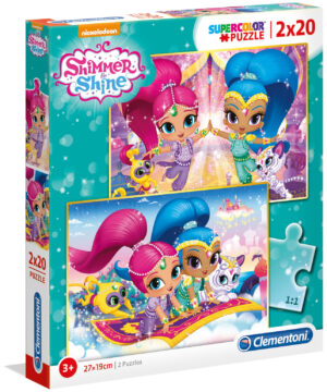 Пъзел Clementoni от 2 x 20 части - Искрица и Сияйница