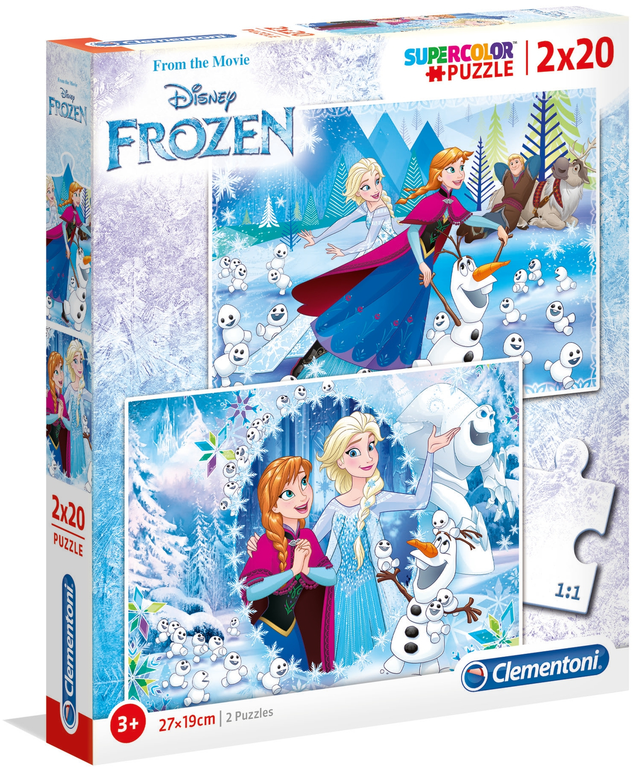 Пъзел Clementoni от 2 x 20 части - Замръзналото кралство