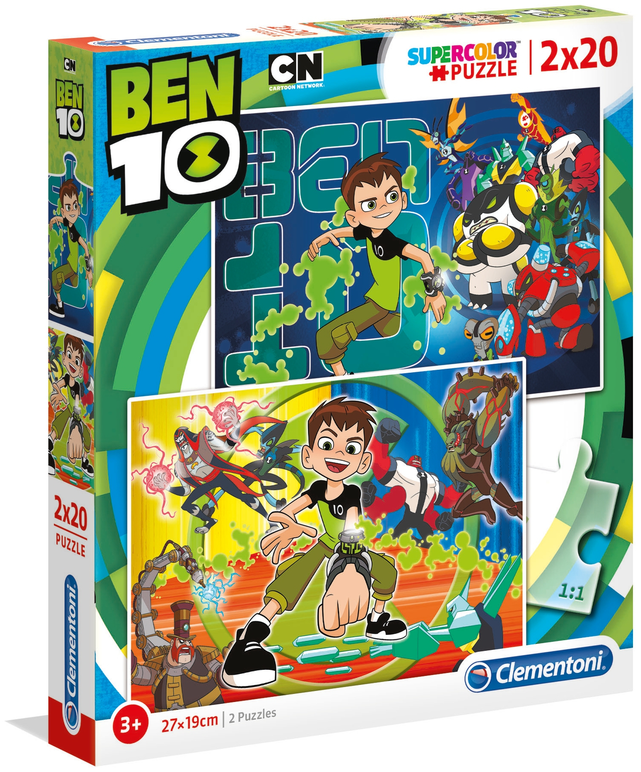 Пъзел Clementoni от 2 x 20 части - Бен 10