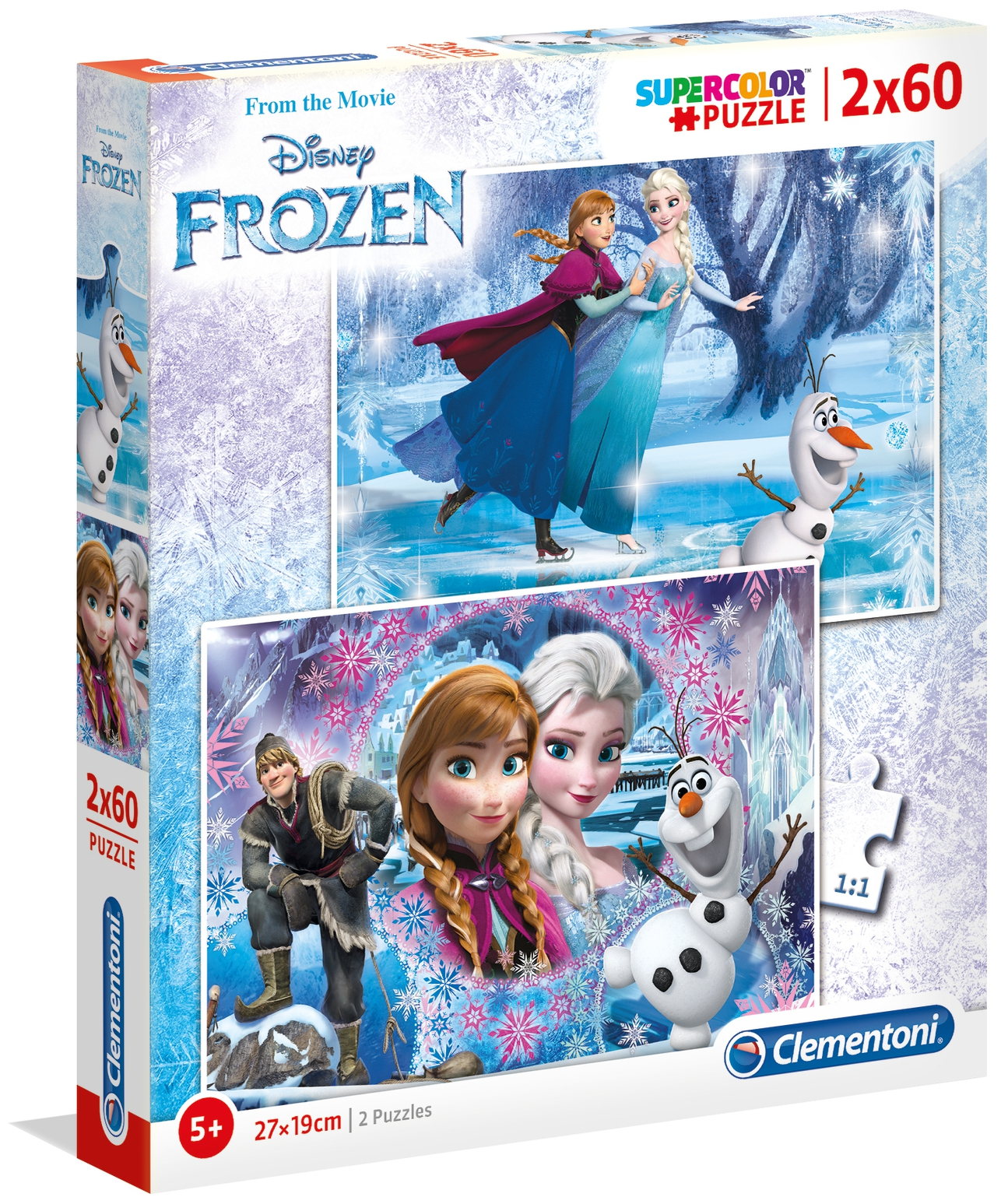 Пъзел Clementoni от 2 x 60 части - Замръзналото кралство