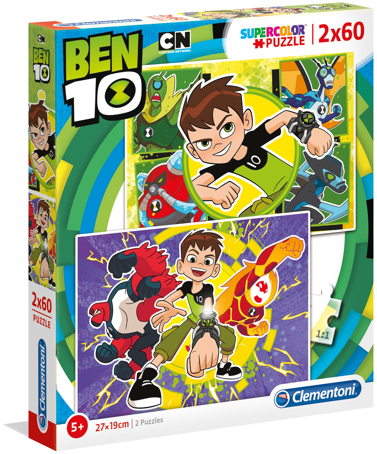 Пъзел Clementoni от 2 x 60 части - Бен 10